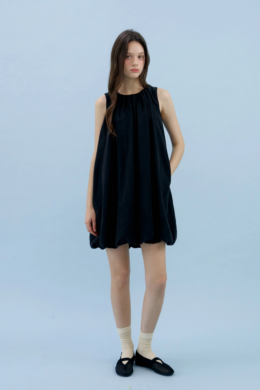 샤드라마 MELT BALLOON DRESS BLACK 상품 이미지 2