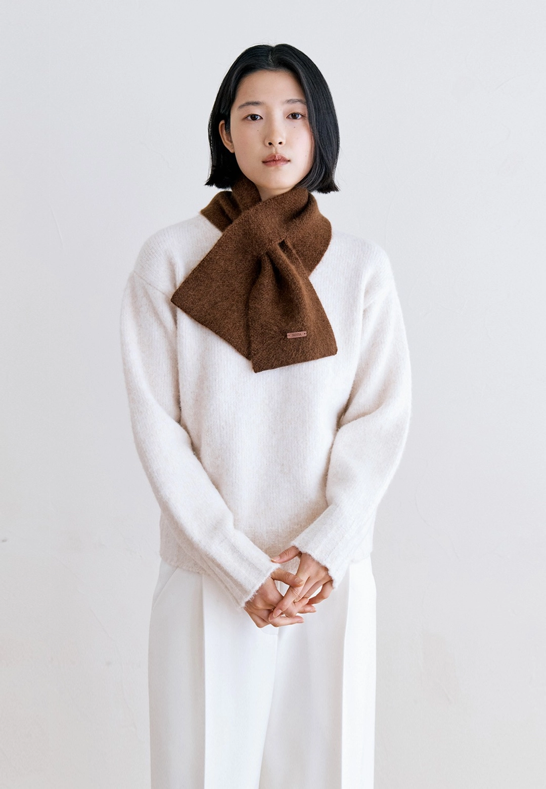 노티아 RACCOON MINI MUFFLER - BROWN 상품 이미지 2