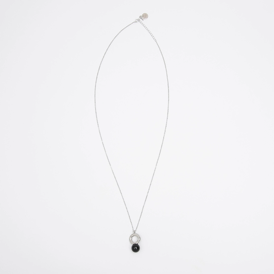 아뜰리에 나인 (N-874)BLACK RING PENDANT NECKLACE 상품 이미지 2