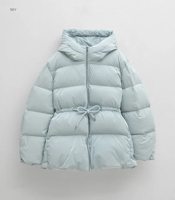 (JP-565)HOOD SHINING DOWN JUMPER