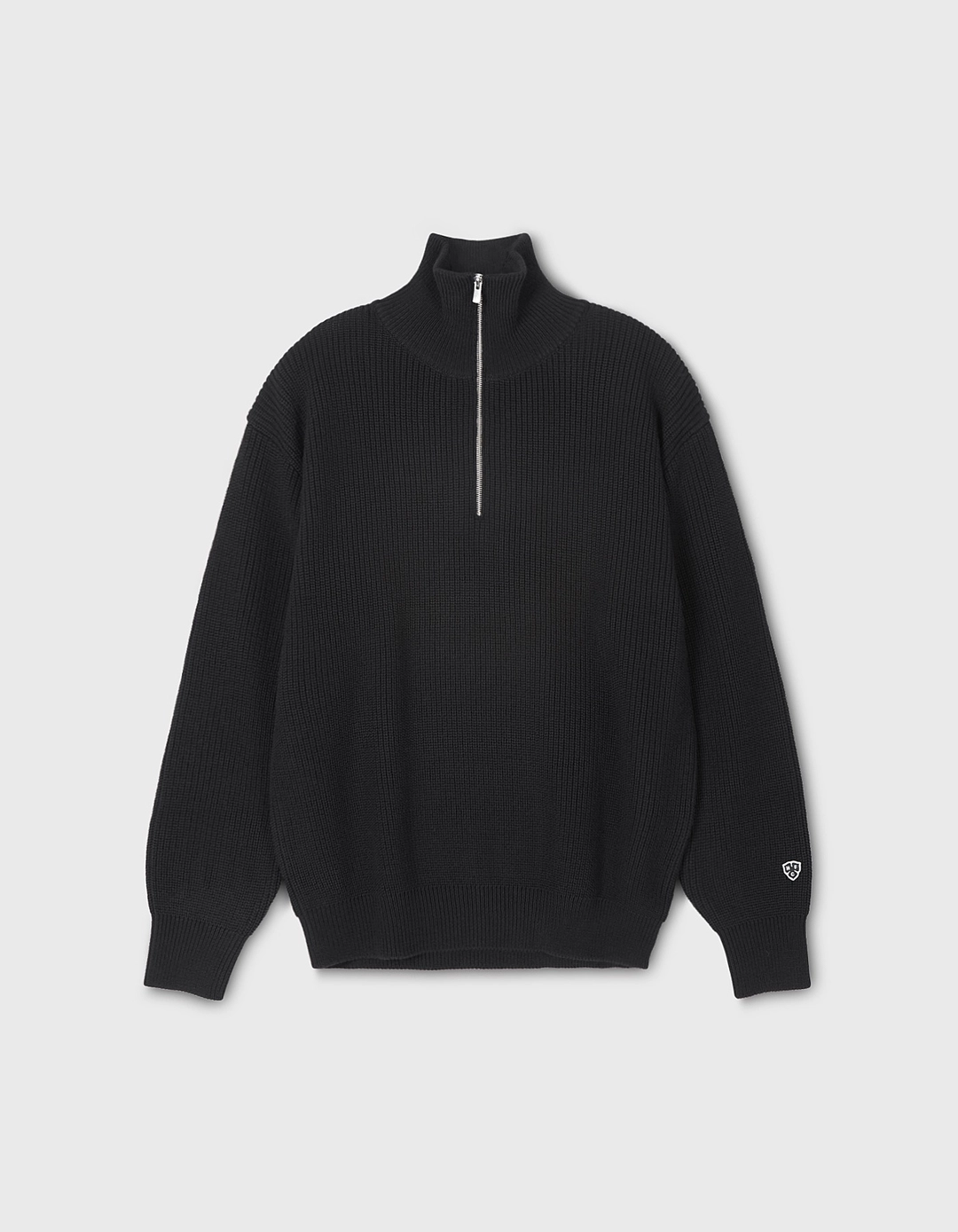 헤리티지플로스 CLOVER WOOL HALF-ZIP / Black 상품 이미지 1