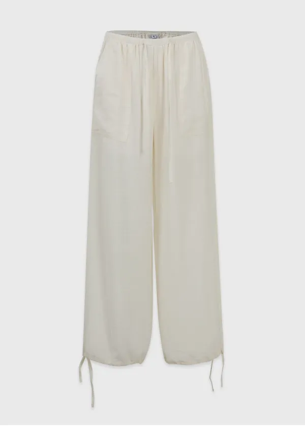  [25-38]  Irelune Wrinkle Wide Banding Pants  이렐룬 링클 와이드 밴딩 팬츠 (여름-밴딩팬츠-와이드팬츠-스트링-조거팬츠-교복팬츠-이지웨어-데일리팬츠-링클팬츠-빅사이즈-자체제작) 