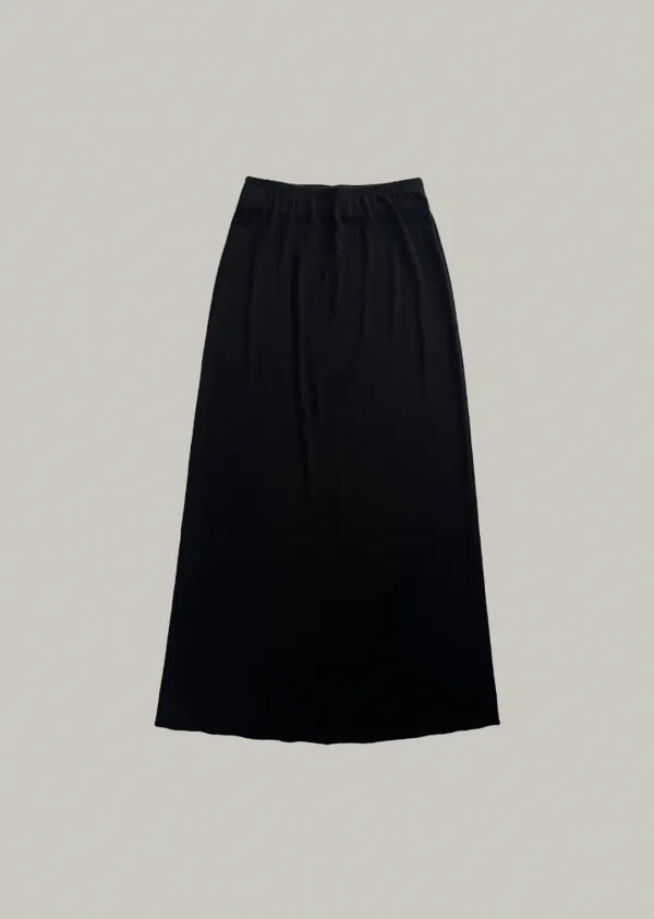 jersey maxi skirt (black)