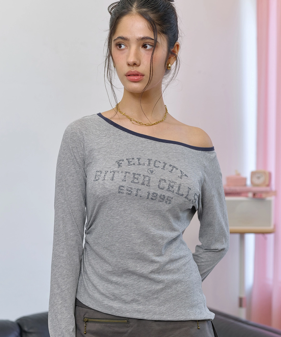 비터셀즈 Felicity Long Sleeve-Grey 상품 이미지 2