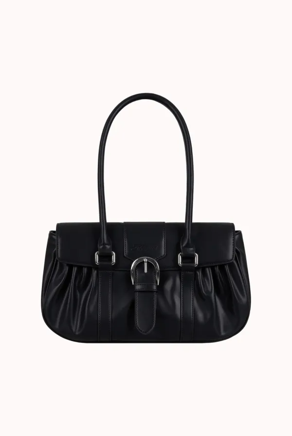 Vintage dolly buckle mini bag, Black