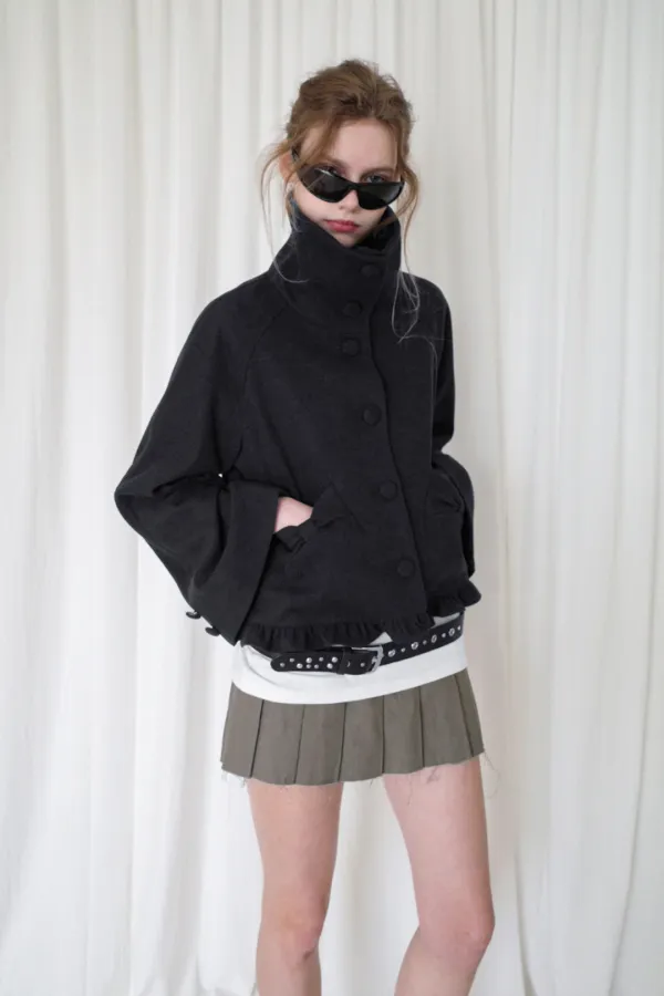 RIBBON FRILL JK (BK)
