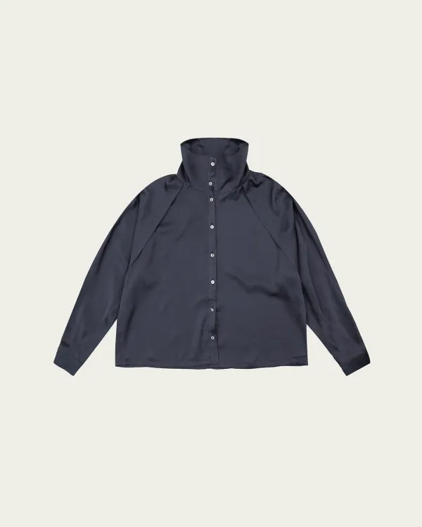 Bianca Blouse - Charcoal