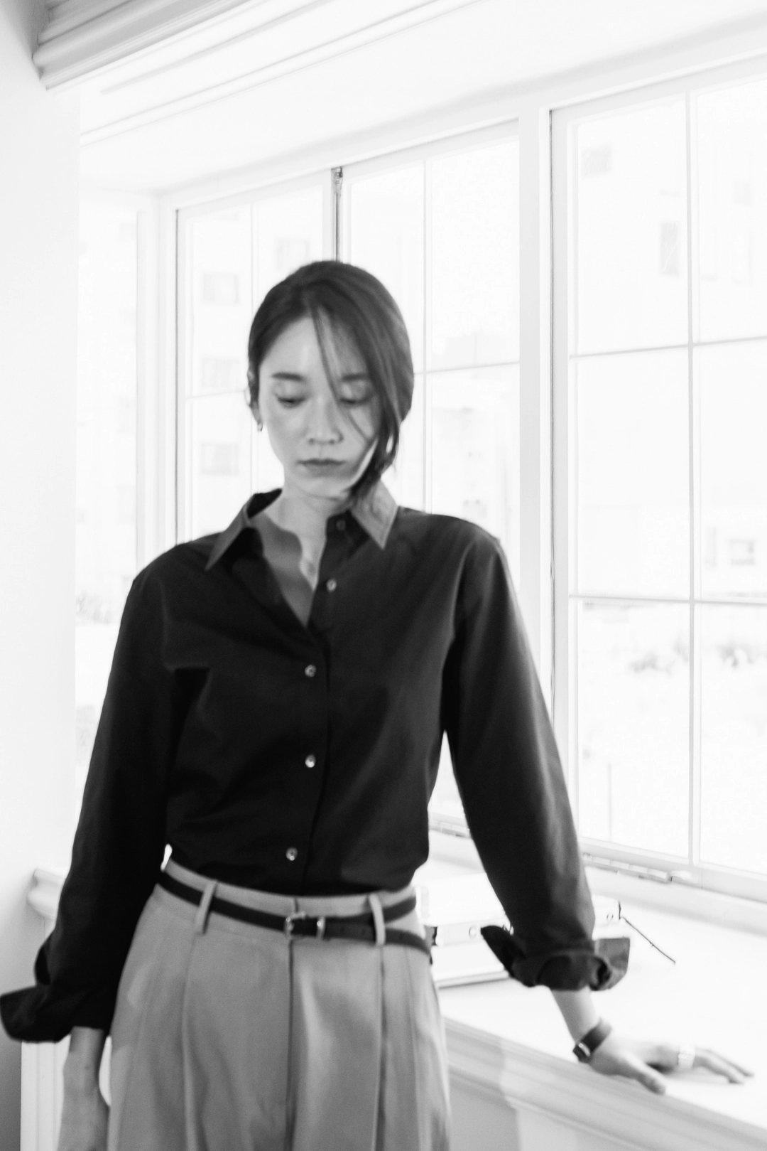 스앨더 37243_Tailored Slim Crop Shirt [ New Season / 10% DC ] 12일 PM 5 마감 상품 이미지 2