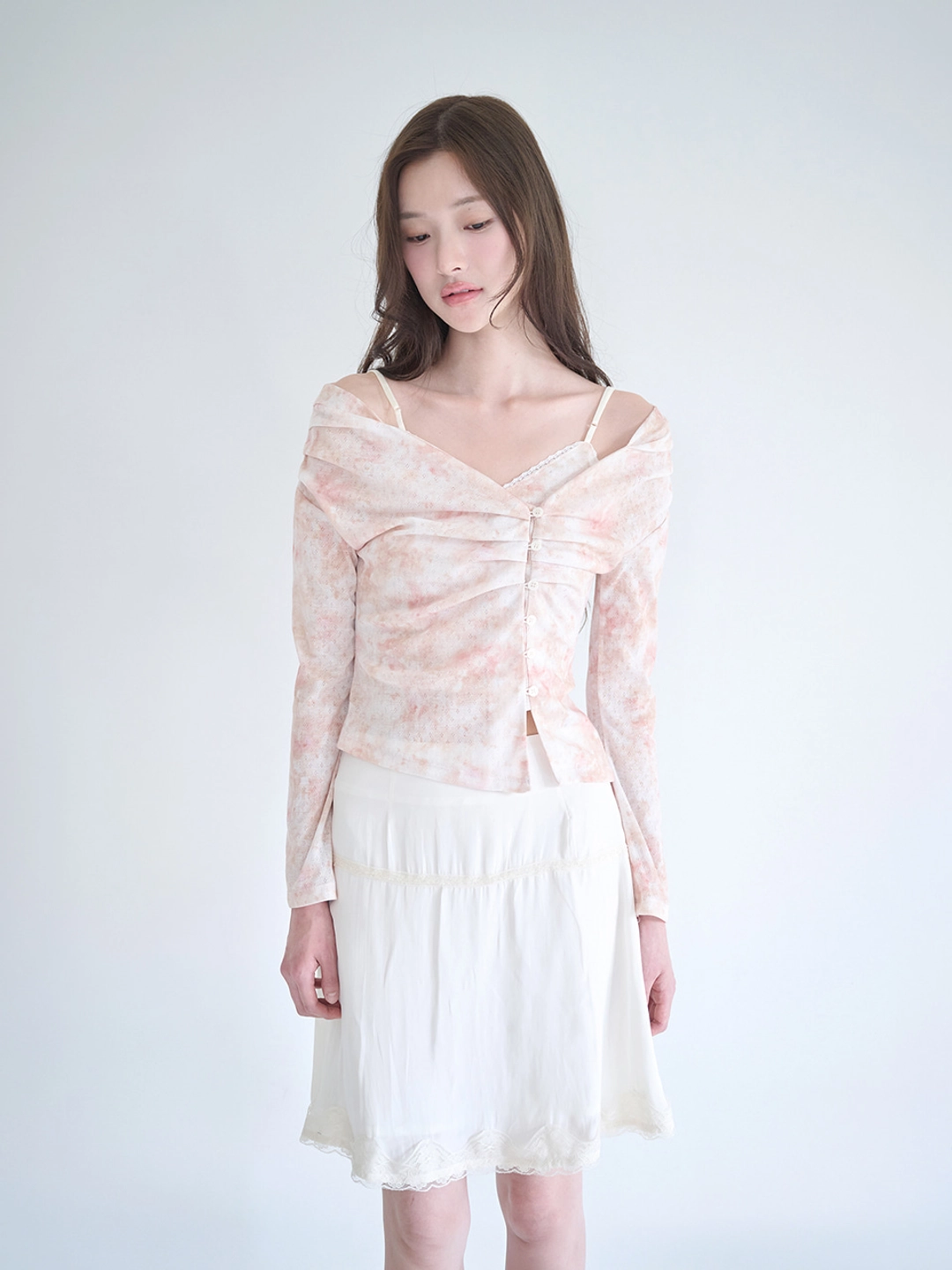 낫유어로즈 Rin cardigan set (Beige) 상품 이미지 2