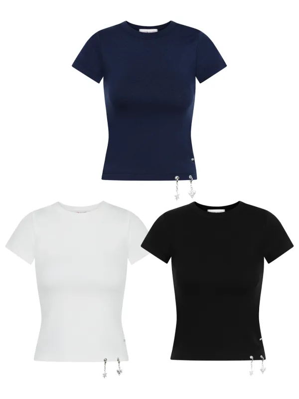 Basic Eyelet Charm T