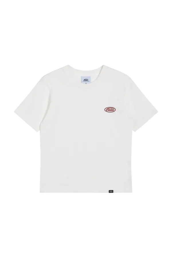 (W) RUBBER PATCH T-SHIRT-WHITE