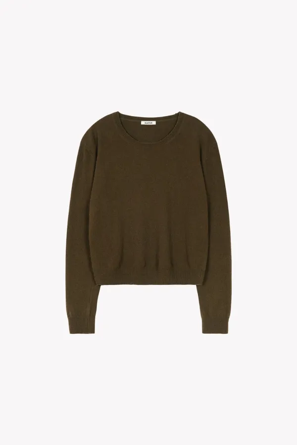 Sono Cashmere Round Knit (Deep Khaki)
