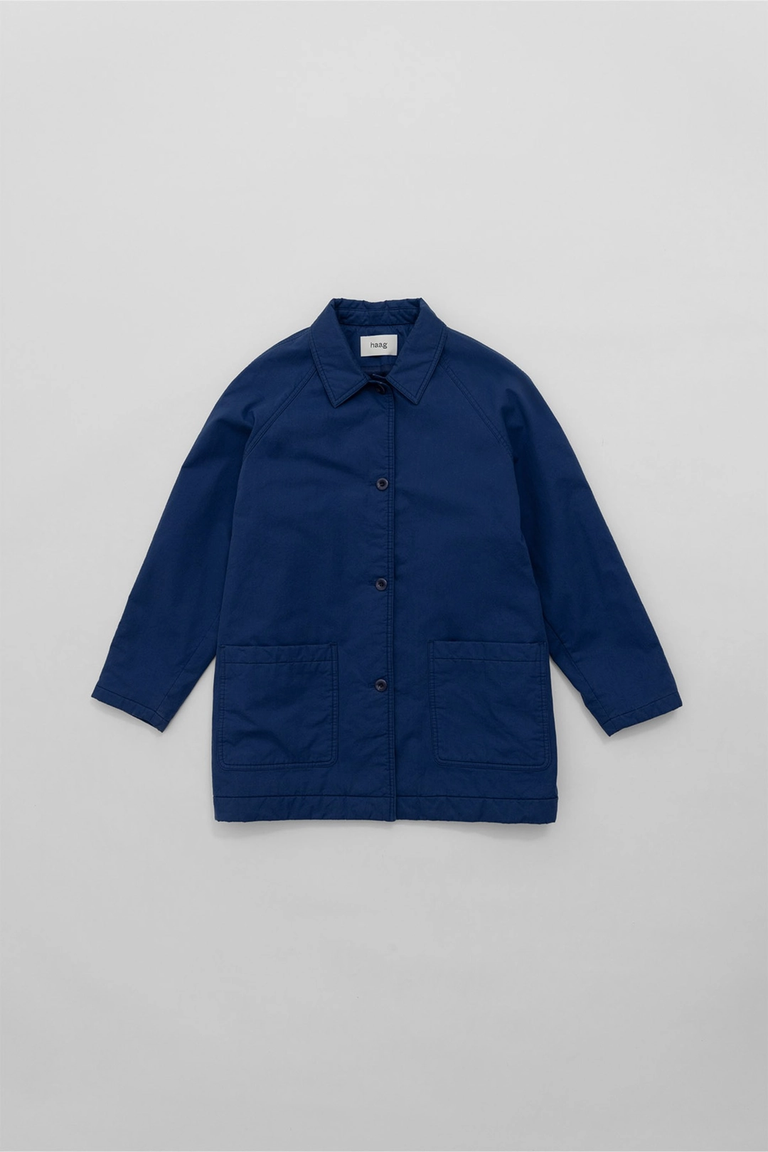 헤이그 a padded trench (washed blue) 상품 이미지 1