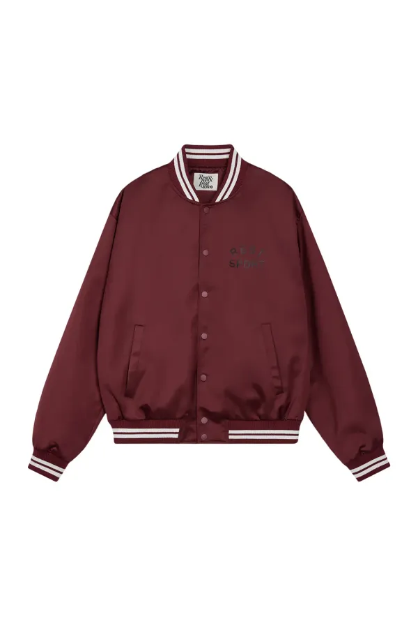 RS BOMBER JACKET - BURGUNDY