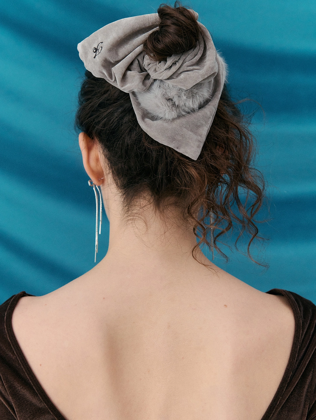포에토 Fuzzlet square scrunchie (3 color) 상품 이미지 2