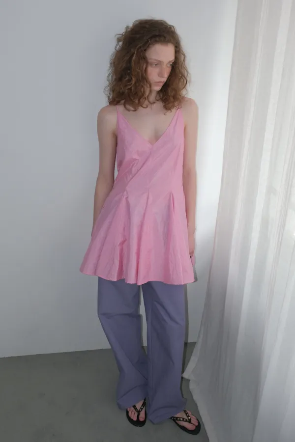 GORED MINI DRESS_FUCHSIA PINK