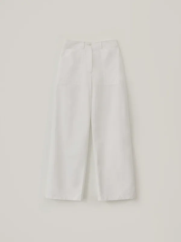 Vant Nylon Pants - Ivory