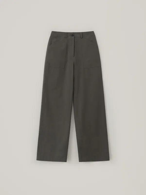 Vant Nylon Pants - Charcoal