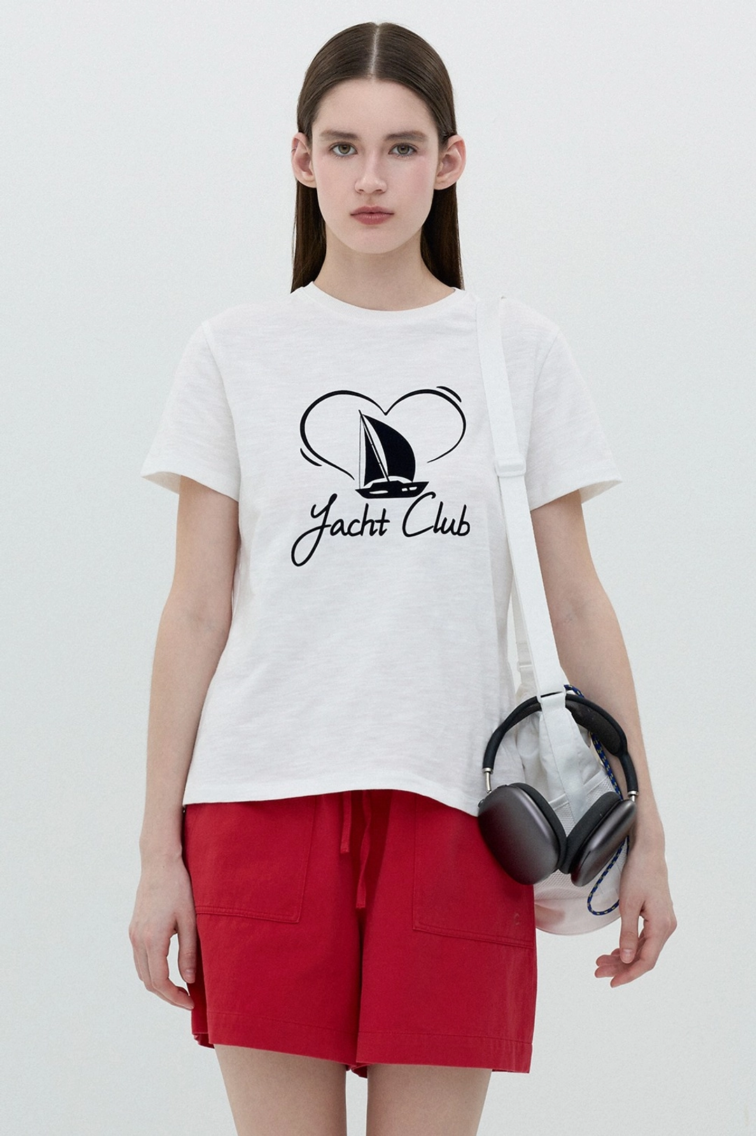 클로브 [25SS clove] Yacht Club Graphic T-Shirt (White) 상품 이미지 2