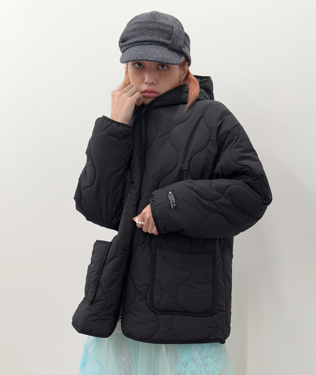 타입서비스 Quilted Puffer Jacket [Black] 상품 이미지 2