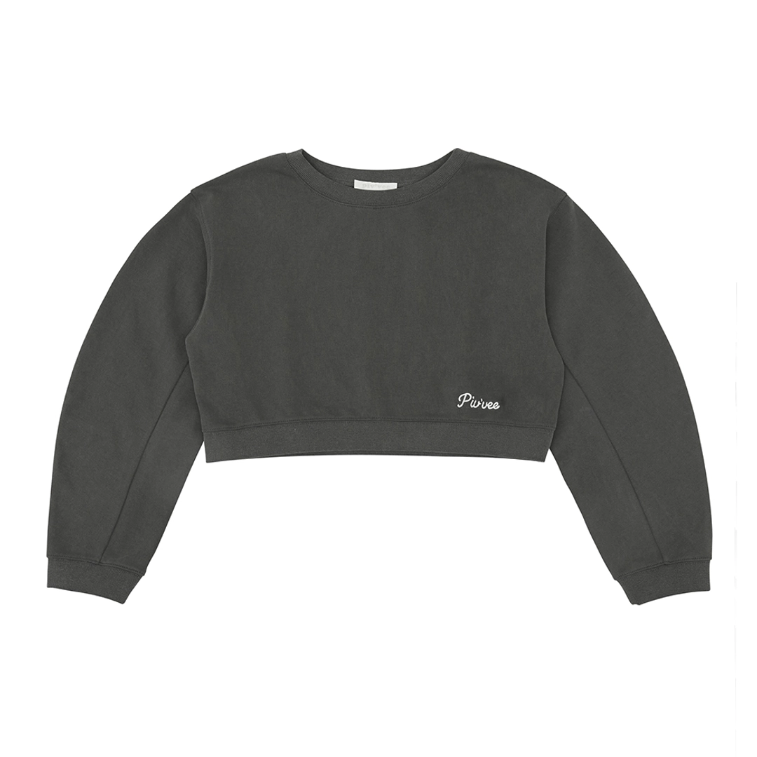 피브비 Balloon Sleeve Sweatshirt (fuzzy charcoal) 상품 이미지 2