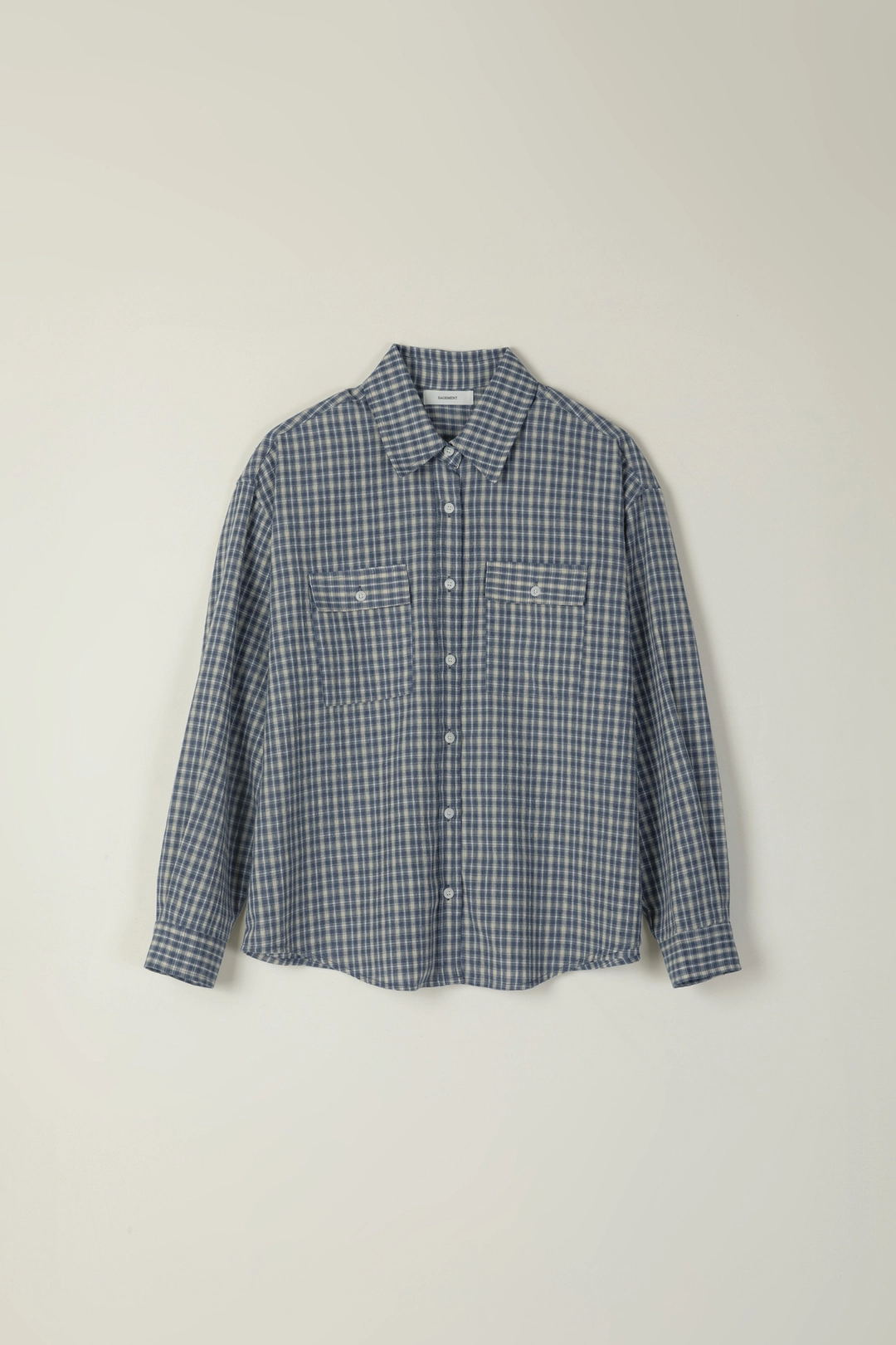 세이지먼트 NERD CHECK SHIRT_BLUE 상품 이미지 1