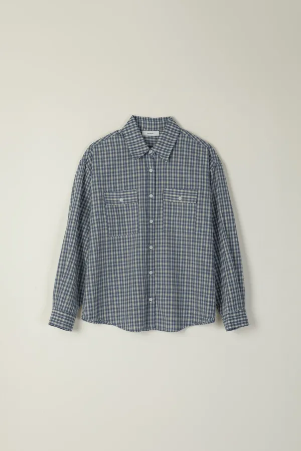 NERD CHECK SHIRT_BLUE
