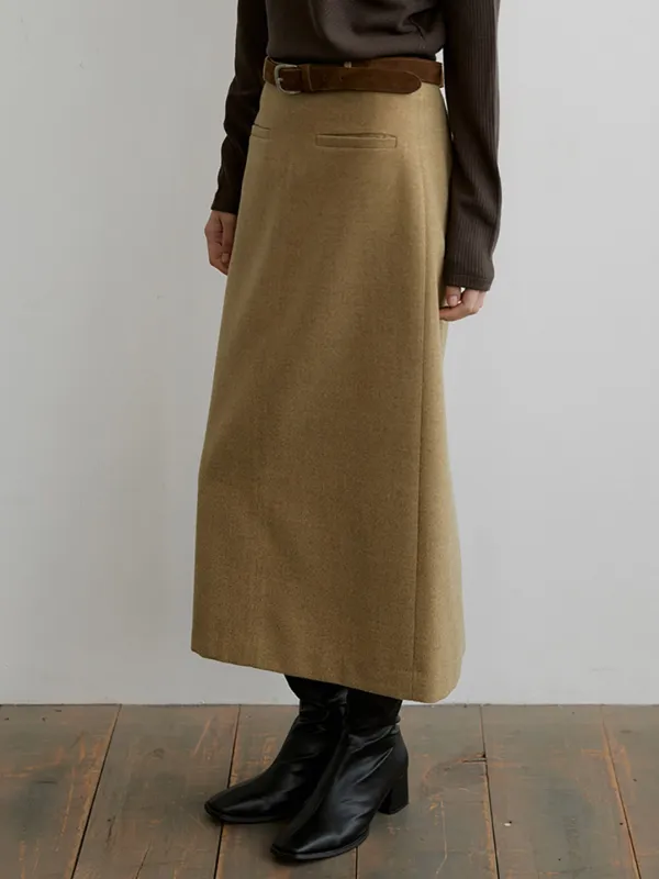 LOA FORMAL LONG-MIDI SK_OLIVE BROWN
