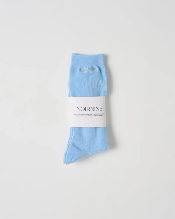 Basic Rib Socks [SKY BLUE]