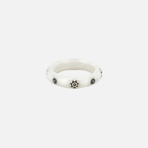 latch ball ring-white