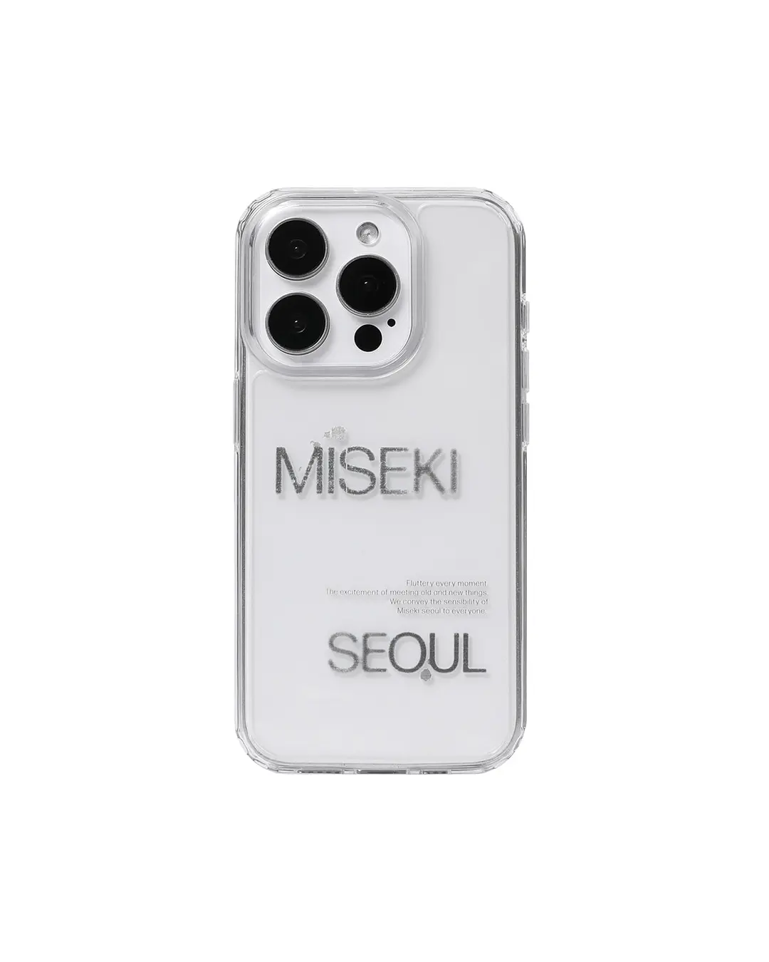 미세키서울 Misekiseoul graphic case 02 CLEAR BLACK 상품 이미지 1