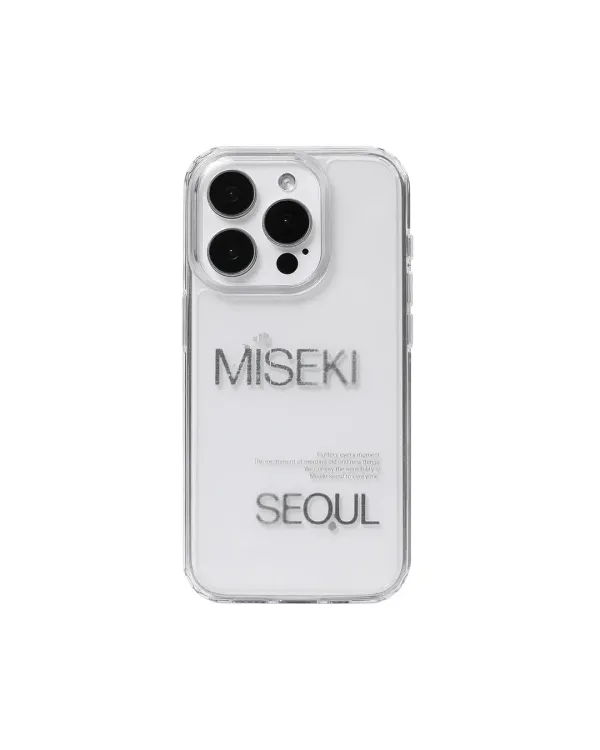 Misekiseoul graphic case 02 CLEAR BLACK