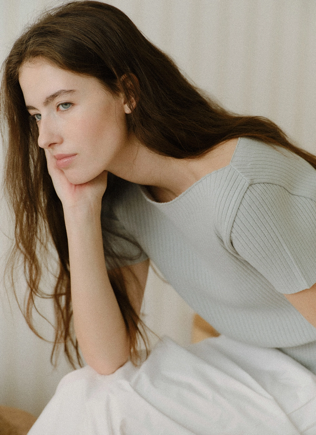 르닐 Niko Ribbed Knit (Light Blue) 상품 이미지 3