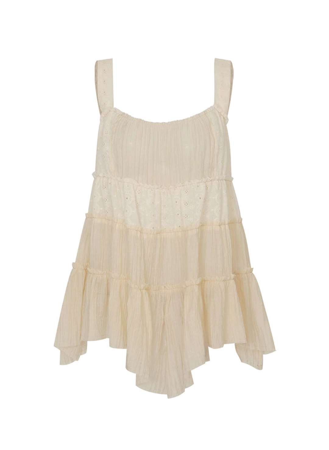 루루서울 Swan Lace Blouse (Beige) 상품 이미지 1