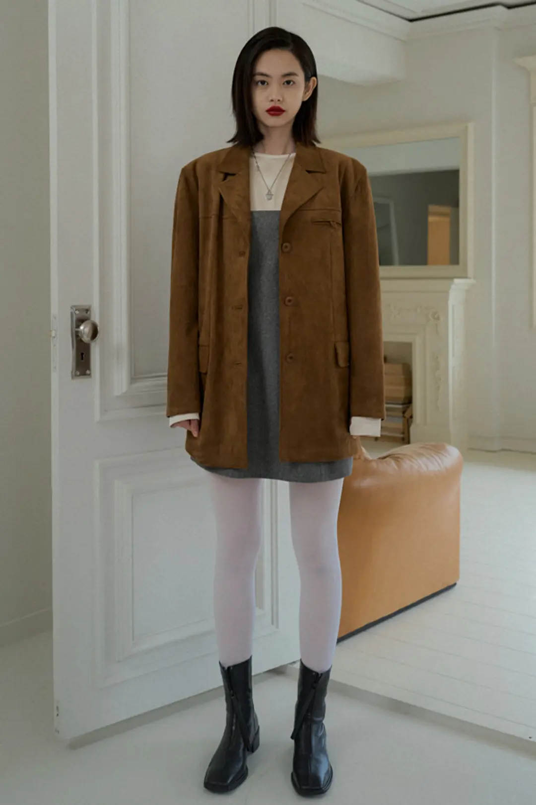 오버듀플레어 CLASSIC SUEDE JACKET_CAMEL 상품 이미지 2