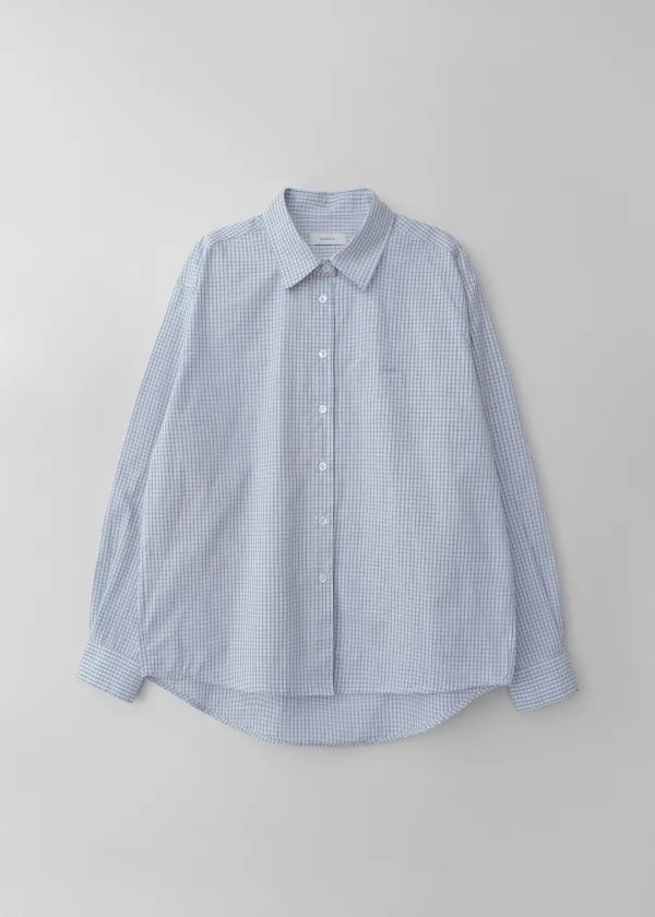 Breeze check shirt (blue)