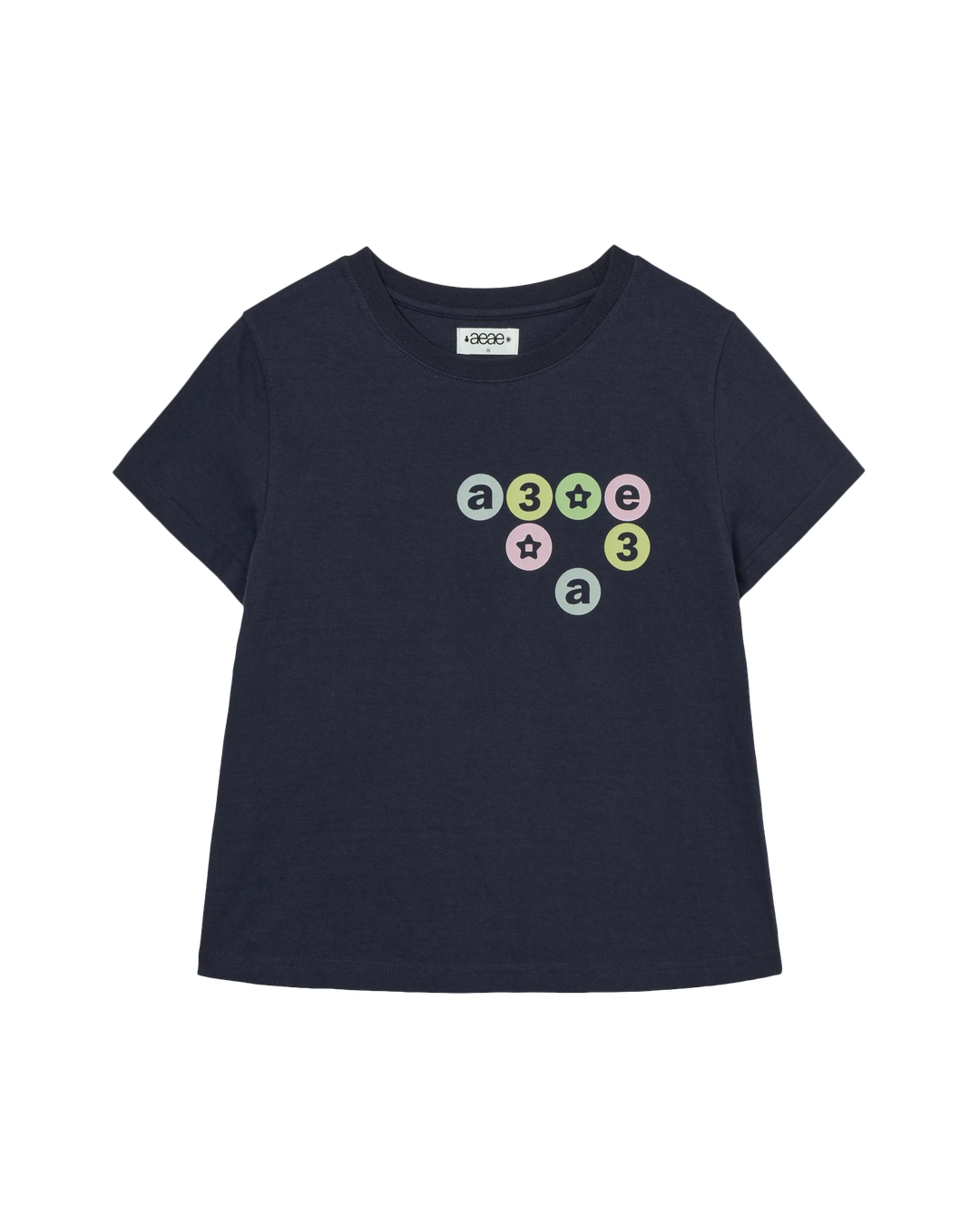 에이이에이이 COLOR DOT LOGO TEE [NAVY] 상품 이미지 1