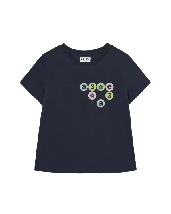 COLOR DOT LOGO TEE [NAVY]