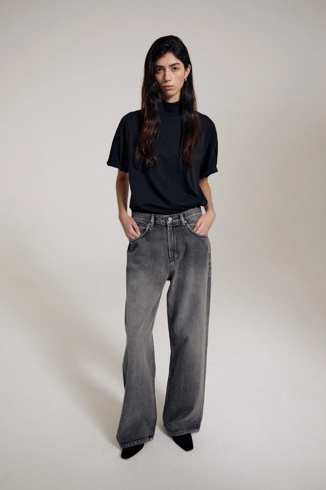 수아마르 Nessa Half Neck Top (Black) 상품 이미지 1