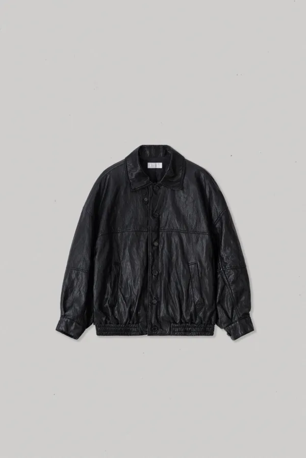 28372_Soft Faux-Leather Blouson Jacket