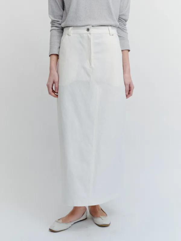 Classic Long Skirt(White)