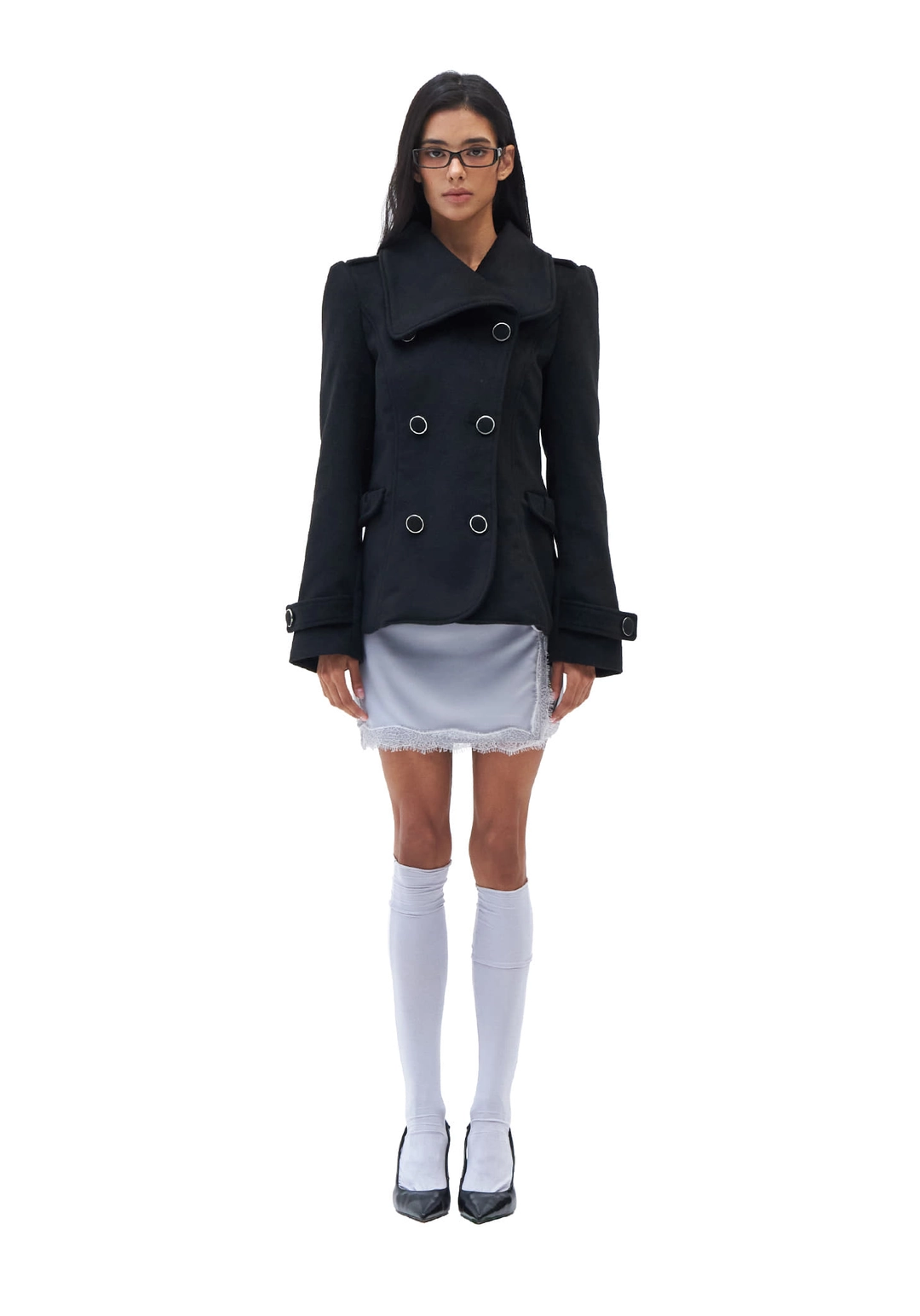 힐다 [Pre-order] Wide Lapel Brushed Jacket [Black] *9/28 발송예정 상품 이미지 2