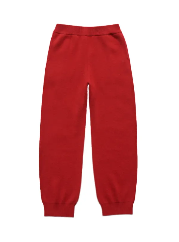 WOOL SWEATPANTS / RED 