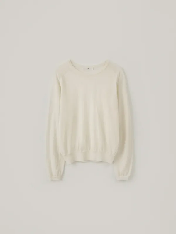 Hemp Long Sleeve Knit - Cream