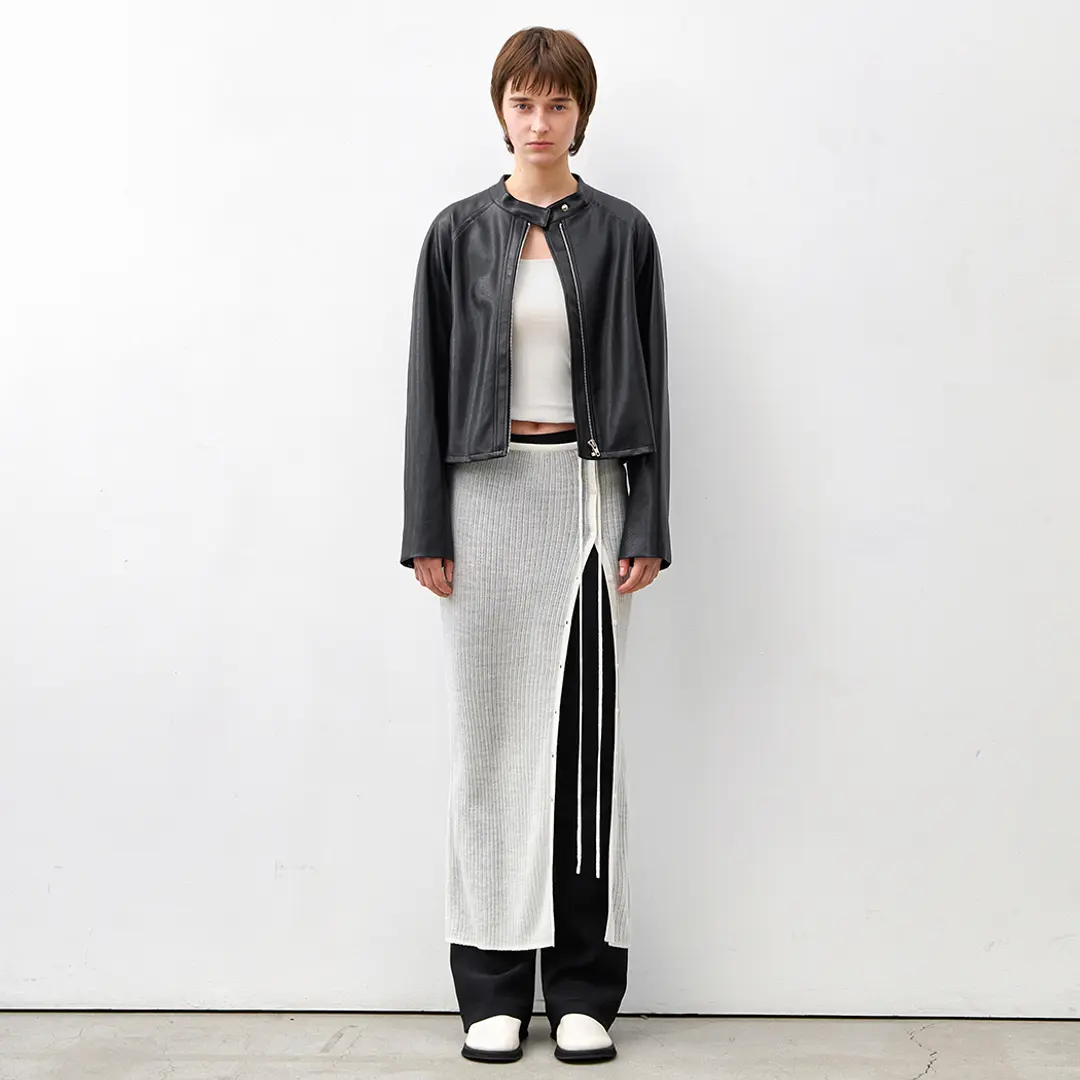 아뜰리에 나인 (SK-4991)WOOL SHEER SET-UP KNIT SKIRT 상품 이미지 2
