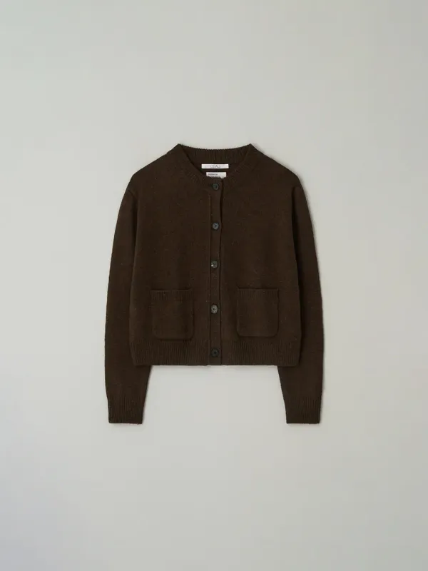 [3rd] Margaret wool cardigan_chestnut brown