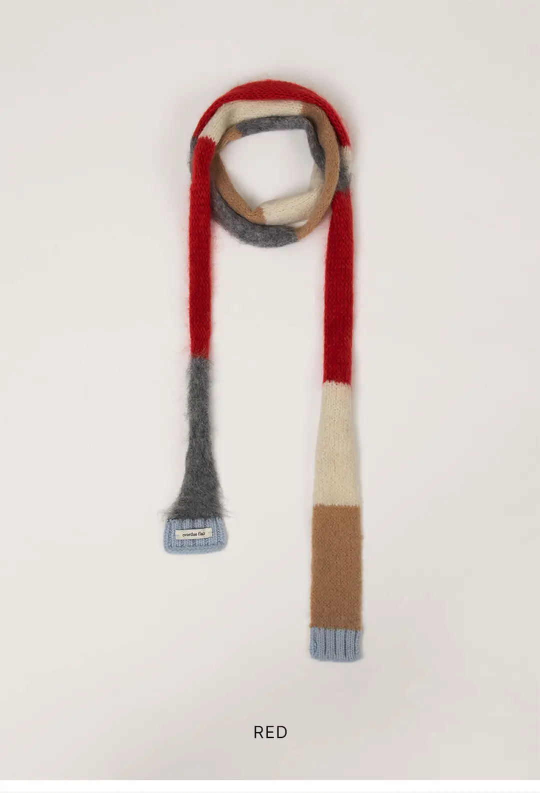 오버듀플레어 COLOR MIX MUFFLER_RED 상품 이미지 3