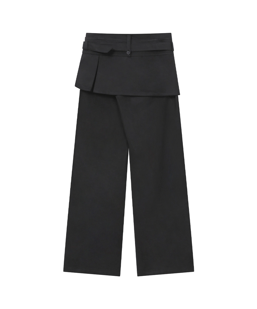 미세키서울 Button tab mini skirt pants set BLACK 상품 이미지 2