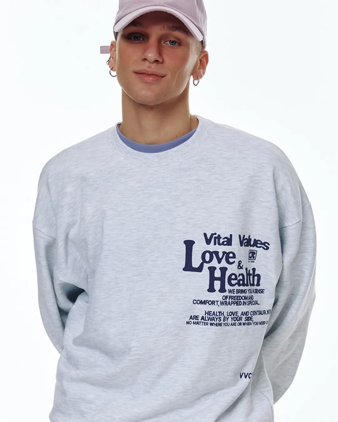 센토르 CENTAUR LETTERING SWEATSHIRT_GREY 상품 이미지 1