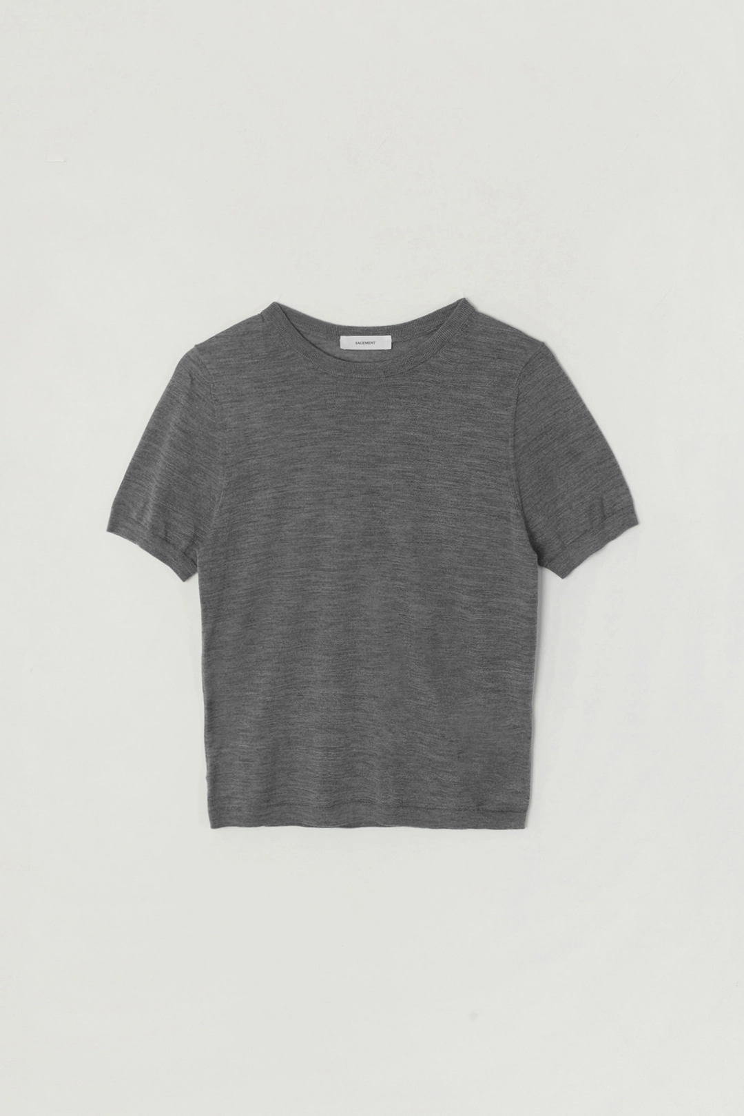 세이지먼트 SPRIA SUMMER WOOL ROUND-NECK KNIT_GRAY 상품 이미지 1
